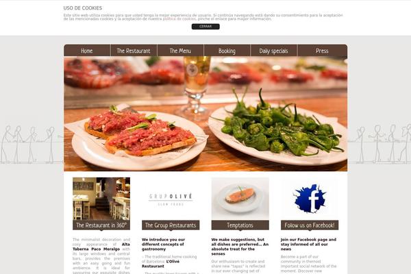 restaurantpacomeralgo.com site used Olive