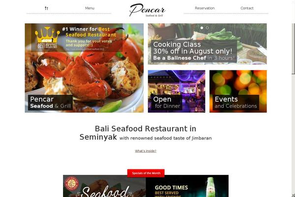 Seafood theme site design template sample