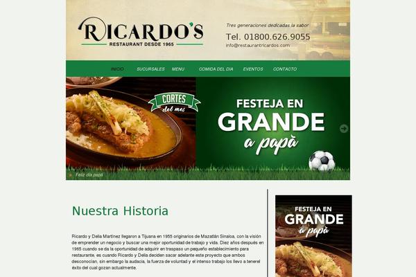 restaurantricardos.com site used Ricardos