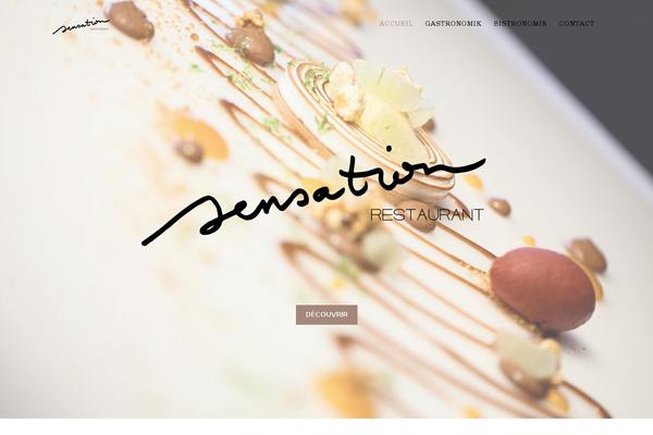 Sensation theme site design template sample