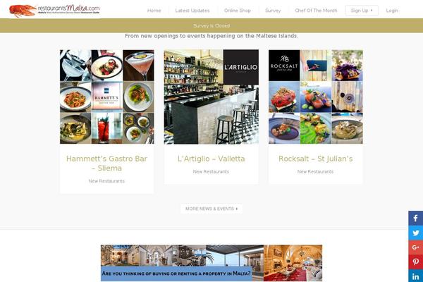 restaurantsmalta.com site used Listable-child-theme