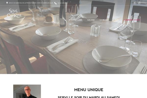 restaurantsouslecharme.com site used Hemma