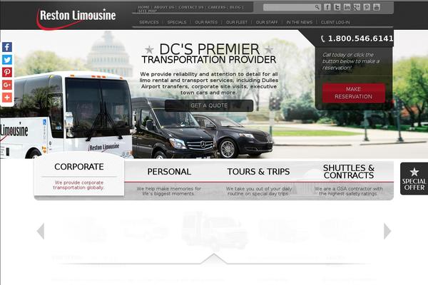 restonlimo.com site used Reston-limousine