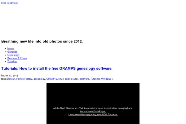 Hemingway theme site design template sample