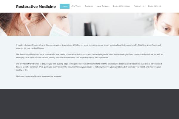 Medical-child theme site design template sample