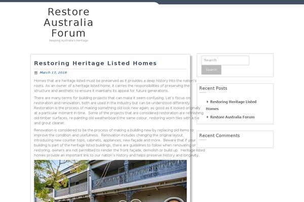 restoreaustralia.org.au site used Construction-realestate