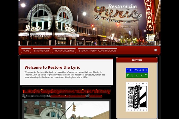 restorethelyric.com site used Gallerific-two