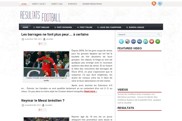 resultats-football.net site used Vivex