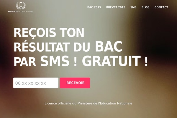 resultatsbaccalaureat.fr site used Bltzr_bac