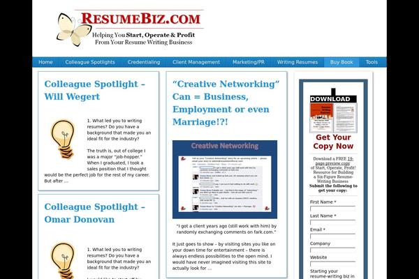 resumebiz.com site used Curation_traffic
