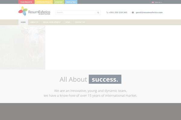 WordPress website example screenshot