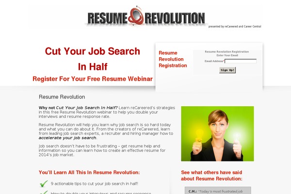 resumewebinar.com site used Flexsqueeze130