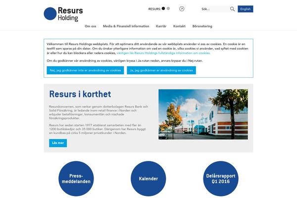 resursholding.se site used Resurs