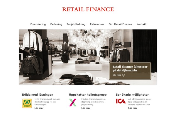 retailfinance.se site used Rfinance