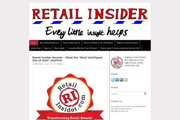 retailinsider.com site used Retailinsider20
