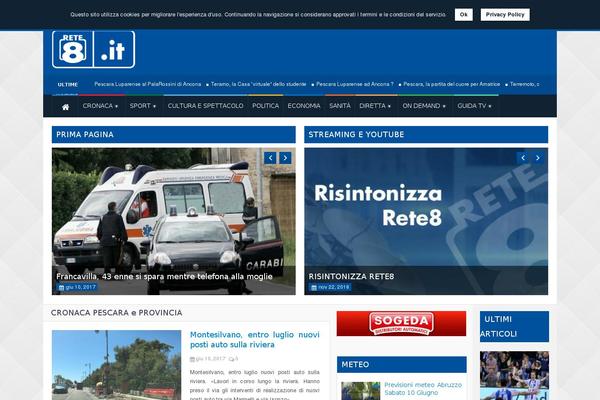 rete8.it site used Mh-newsdesk