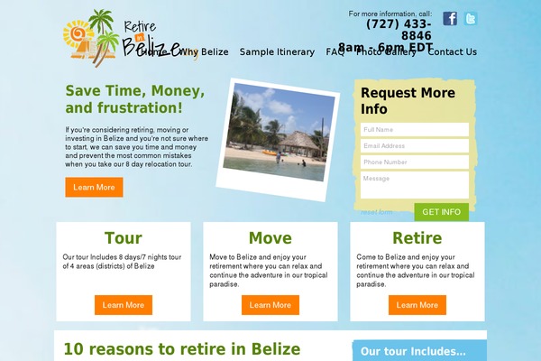 retireinbelize.org site used Belize