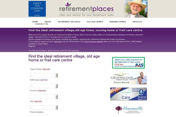 retirementplaces.co.za site used Peterh