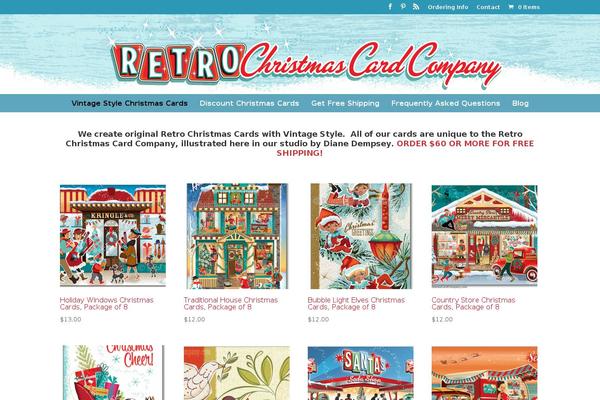 Retro theme site design template sample