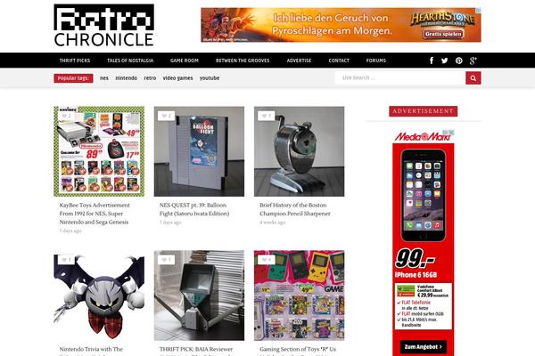 retrochronicle.com site used Main