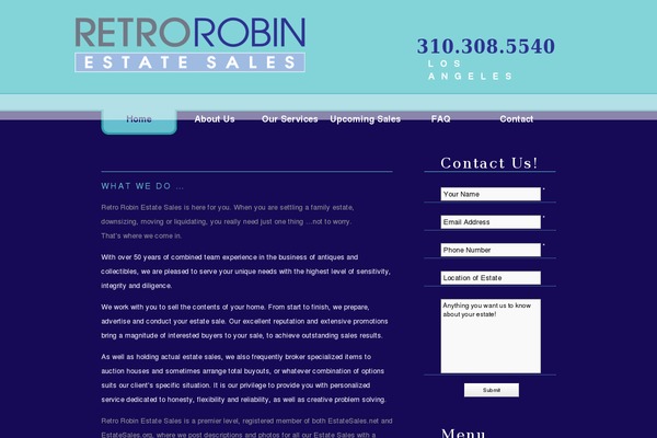 retrorobinestatesales.com site used Robin