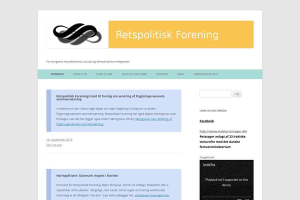 retspolitik.dk site used Retspolitik