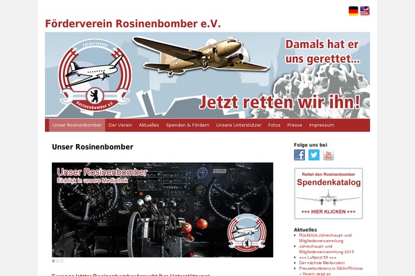 rettet-den-rosinenbomber.de site used Rosinenbomber