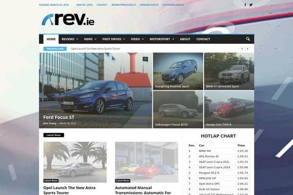 Rev theme site design template sample