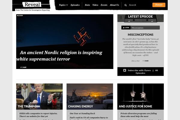 revealnews.org site used Newspack-scott