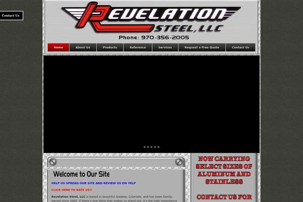 revelationsteel.biz site used Rev_steel_mock01v01