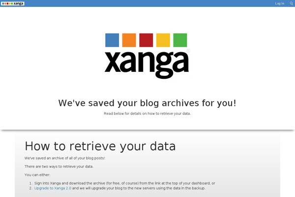 revelife.com site used Xanga-default