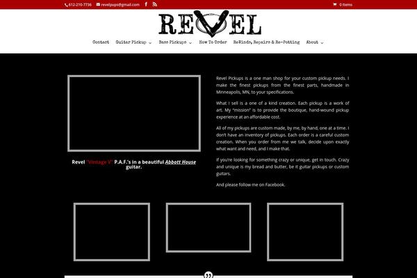 Revel theme site design template sample
