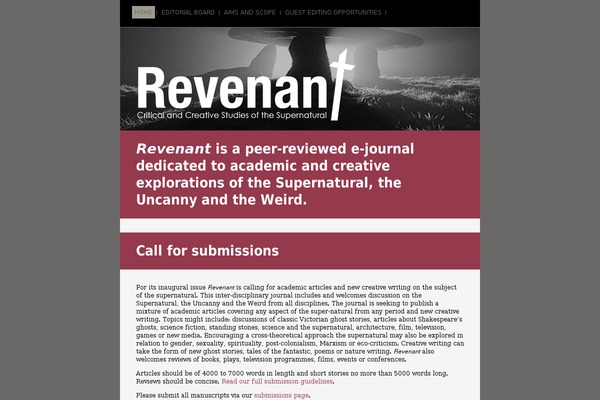 Revenant theme site design template sample