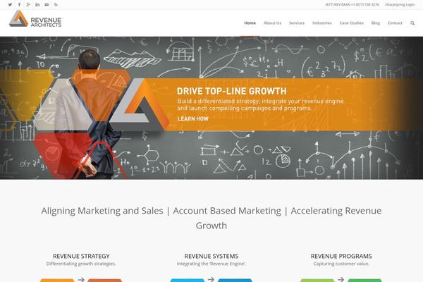 Enfold theme site design template sample