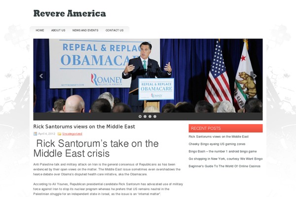 revereamerica.org site used atoz