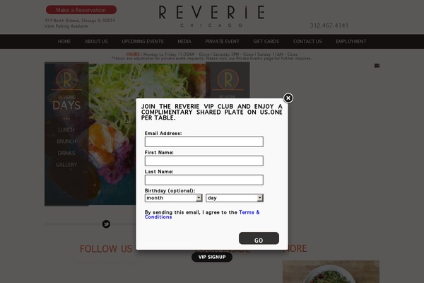 Reverie theme site design template sample