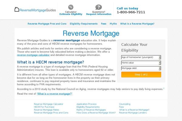 reversemortgageguides.org site used Guides10