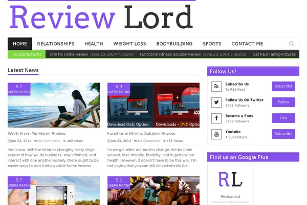 reviewlord.com site used Orion