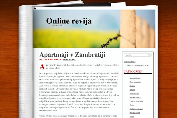 WordPress website example screenshot