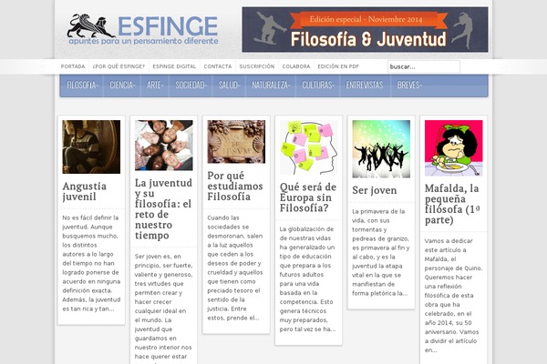 revista-esfinge.com site used Magazinum