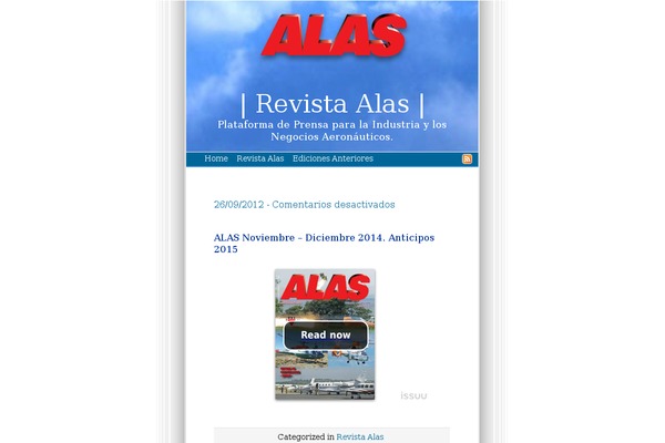 revistaalas.com.ar site used daydream