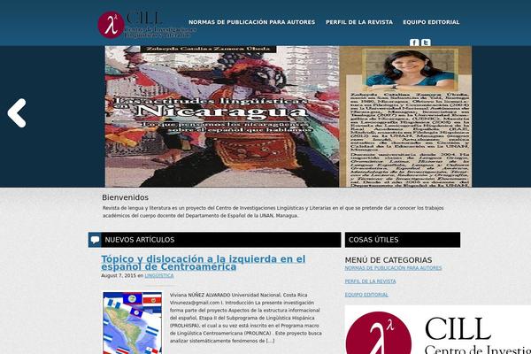 Revista theme site design template sample