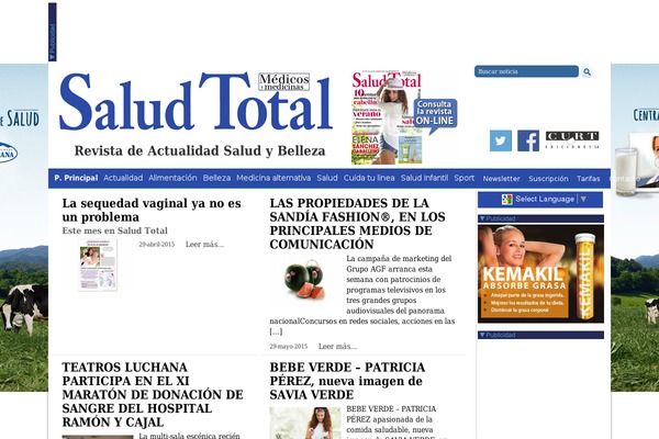 revistasaludtotal.com site used Tema-saludototal
