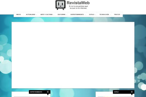 Revista theme site design template sample