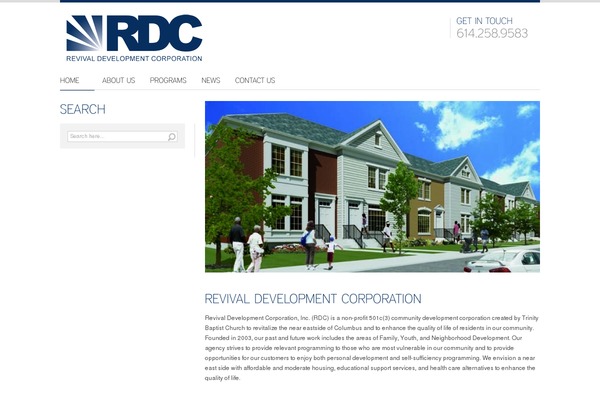 Revival theme site design template sample