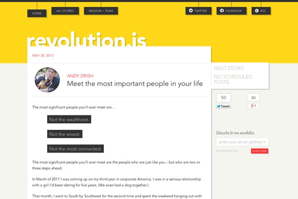 revolution.is site used Revolution-is