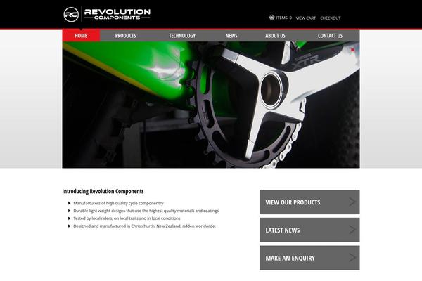 revolutioncomponents.com site used Arvo-custom