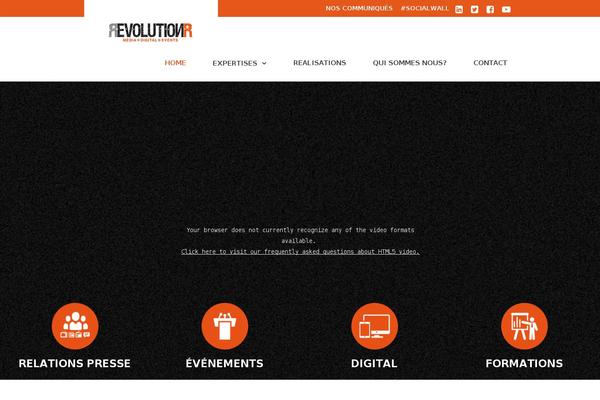 Revo theme site design template sample