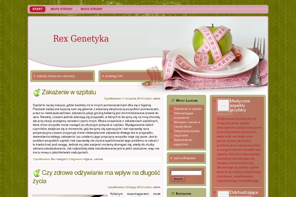 rex-genetyka.pl site used Slim_theme