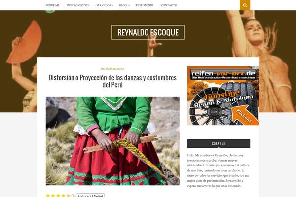 reynaldoescoque.com site used MesoColumn